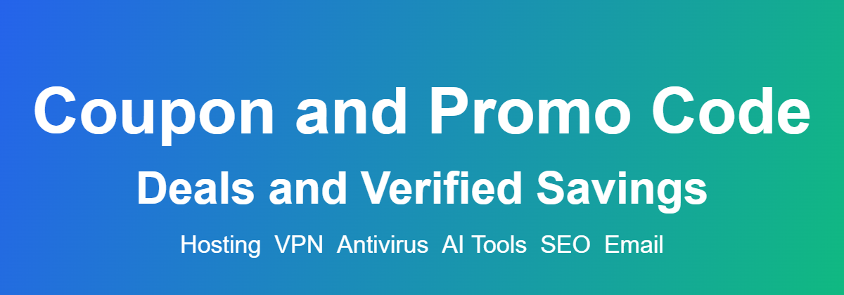 Coupon and promo code deals with verified savings across categories